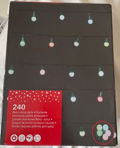240 Berry string lights multicolor