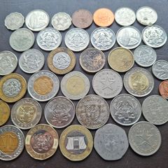 A Lot of 219 grams coins from Ghana (1958-2022)