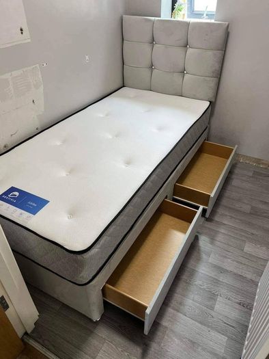 Single bed with mattress brand new available in many colors