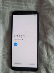 Samsung J6 with cable ear phones