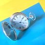 Large Dial, Pocket Watch and Chain Image 7
