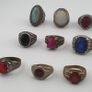 Old World Jewellery Collection 15 Mixed Brass Statement Rings Image 10