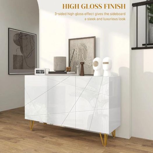 High-Gloss Sideboard