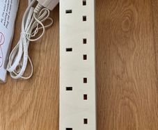 3 x IKEA Koppla 4-Way Extension Leads - White