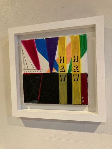 Original Art Original Painting of Titanic Harland Wolf