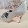 Womens KAREN MILLEN high heels satin jewelled Size UK 5 EU 38 Image 9
