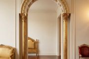 Gilt carved wood pillars