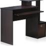 FREE P&P Multipurpose Home Office Computer Writing Desk, Computer Desk, Study Desk, w/Bin, Dark Walnut, 100.1 (W) x 86.6 (H) x 39.9 (D) cm Image 3