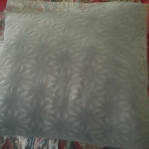Grey velvet feather filled cushion