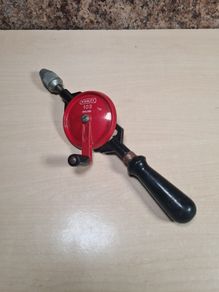Vintage STANLEY 103 hand drill crank egg beater