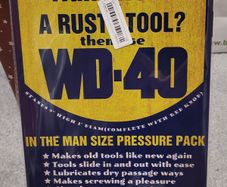 Funny WD40 : Metal Sign