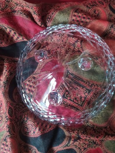 Vintage Galway crystal bowl on 3 legs