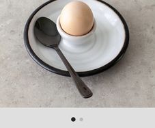 Shanagarry Handmade Egg Cup Plate (x2)