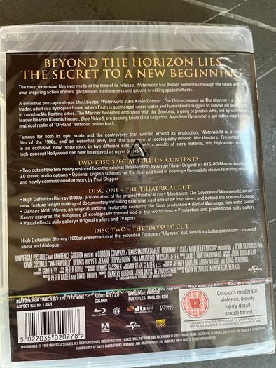 Waterworld Special 2 Disc Edition Blu Ray - New and Sealed