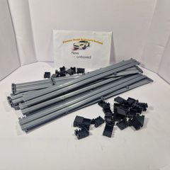 Scalextric C8212: 10x New Silver Barriers With Clips
