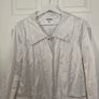 Gerard White Crinkle Satin Coat Size 12 Image 2
