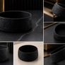Premium Black Pet Bowl for Dogs and Cats, Modern Design Image 2