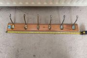Pine 6 Hook Coat Hanger
