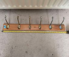 Pine 6 Hook Coat Hanger