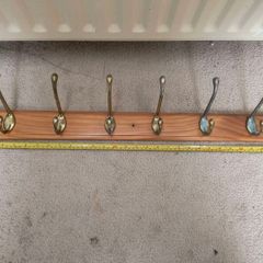 Pine 6 Hook Coat Hanger