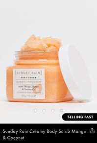 Sunday Rain Creamy Body Scrub Mango and Coconut 265g