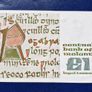 Set of 5 In Sequence Ireland 1 Pound 1989  (HAK) Banknote's Image 8