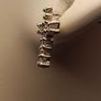 Petite White Gold Diamond set Cross stud Earrings Image 4