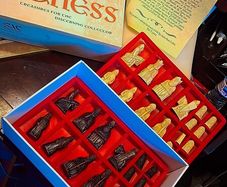 Rare unused Handmade Chess Set