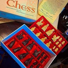 Rare unused Handmade Chess Set
