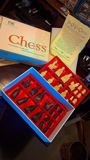 Rare unused Handmade Chess Set