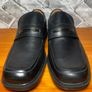 NWOB Clarks Flex24 Mens Formal Black Leather Loafer Dress Shoes UK10.5 Image 5