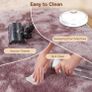 Rugs Living Room - 200x300cm Dark Pink Large Rug for Living Room - Ultra Soft Fluffy Shaggy Rugs for Bedroom, Indoor Nursery Carpets for Kids Room Home Decor, Non Shedding, Anti-Slip Backing Image 4