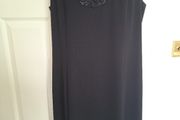 Via Veneto Black Shift Dress Size 14