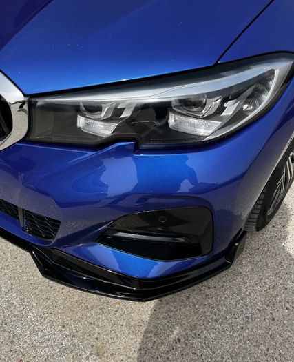 3PCS MP Style G20 G21 Car Front Bumper Lip Spoiler Splitter Diffuser Detachable Body Kit Cover Guard For BMW 3 Series G20 2019-2022