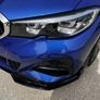 3PCS MP Style G20 G21 Car Front Bumper Lip Spoiler Splitter Diffuser Detachable Body Kit Cover Guard For BMW 3 Series G20 2019-2022 Image 2