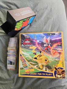 Pokemon TCG Ultimate Starter Bundle - Battle Academy Box Set + Extra Cards & Deck Box