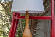 Vintage Wood Lamp and Shade