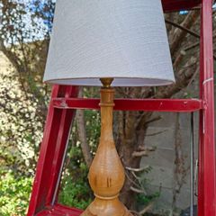 Vintage Wood Lamp and Shade