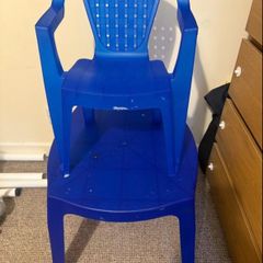 plastic table and chair