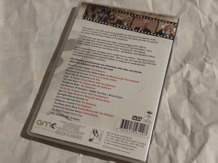 Late Late Show Tribute To The Dubliners Dvd