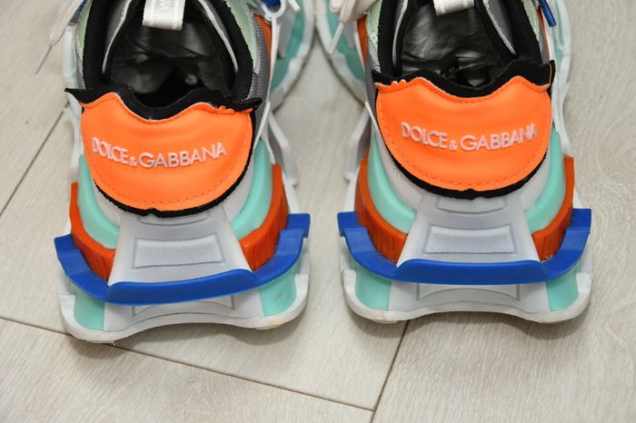 Dolce & Gabbana "Space" Super King Multicolor Sneakers bleu/blanc/orange Size: EU 39