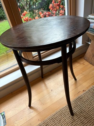 Original THONET FISCHEL bentwood circular table 1920/30 s
