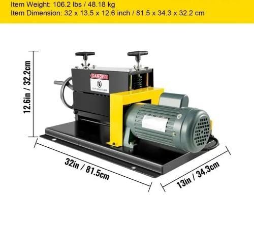 400W Electric Wire Stripping Machine, 1.5-38mm Portable Automatic Wire Stripper, Cable Benchtop Wire Stripping Machine with 10 Blades for Scrap Copper