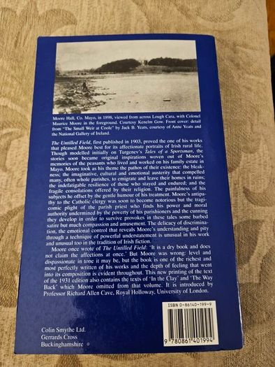 The Untilled Field. By George Moore. First Edition Paperback In Good Condition.  See Photos For Same.