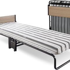 Revolution Folding Bed with Rebound e-Fibre Mattress, Compact, Single