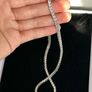 Brand New 925 Sterling Silver Tennis Necklace Image 2