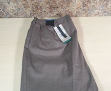 womens TONI wool blend trousers normal regular slim fit Size UK 22 EU 48 brown  RRP 90 euros made in Germany