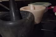Handcrafted Italian Marble Bowls .