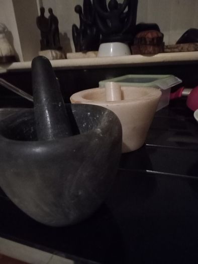 Handcrafted Italian Marble Bowls .