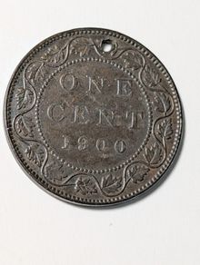 Canada Cent coin 1900